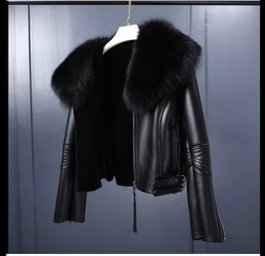 Runway TopNotch Leather Coat